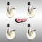 Service Caster 5 Inch 316SS Nylon Wheel Swivel 1-3/4 Inch Expanding Stem Caster Set Lock Brake SCC-SS316TTLEX20S514-NYS-134-4 - alternate 2